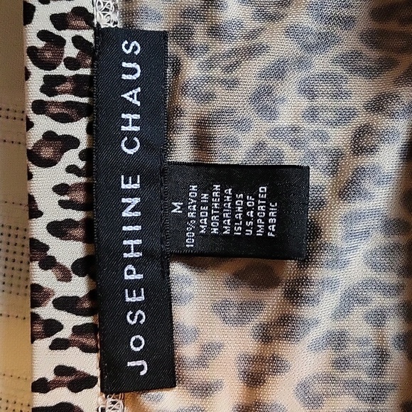 Josephine Chaus 3‎ Piece Animal Print Skirt Tank Sweater Brown Womens Sz S/M - Picture 5 of 12